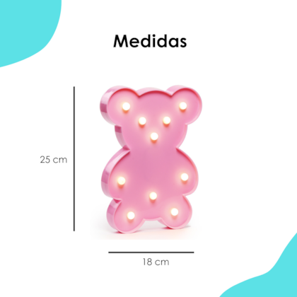 Urso Shine Rosa