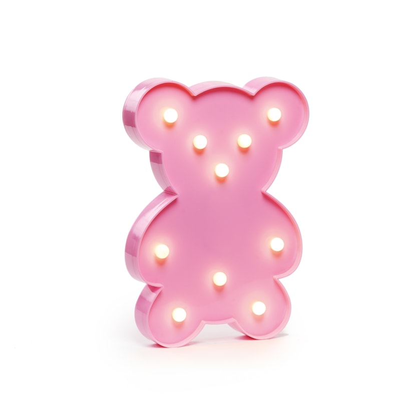 Urso Shine Rosa